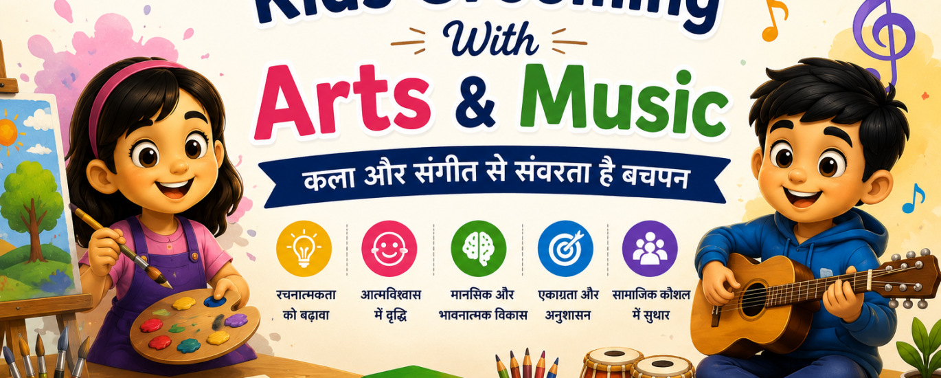 Kids Grooming With Arts And Music