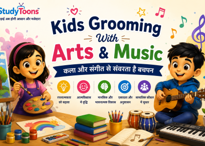 Kids Grooming With Arts And Music